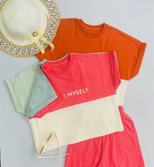 ست کراپ شلوارک برمودا کد 04