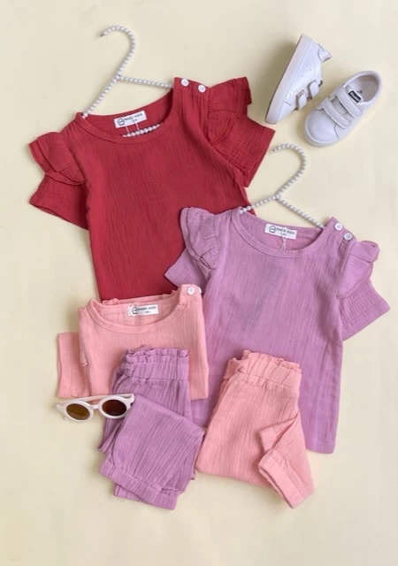 ست بلوز شلوار دخترانه لینن کد39